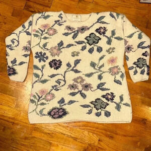 VINTAGE hand knitted Express Tricot Women’s Sweater Small LUXURY!
